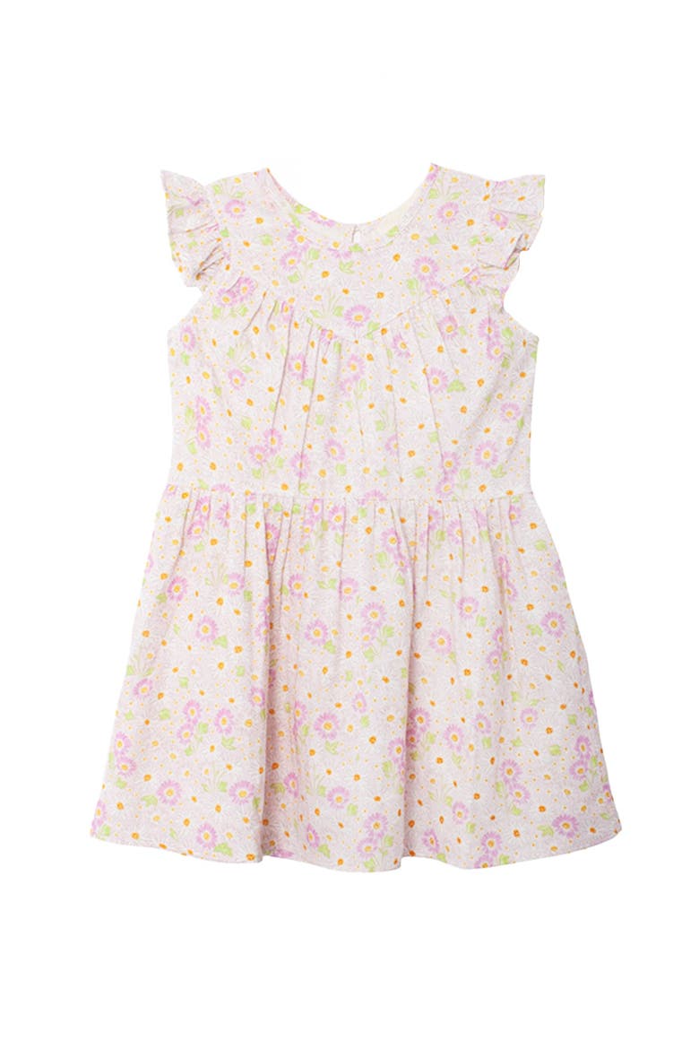 Sweet Melody Short Flutter Sleeve Dress, Main, color, Purple