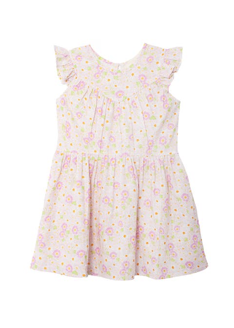 Sweet Melody Short Flutter Sleeve Dress (Toddler, Little Kid & Big Kid)