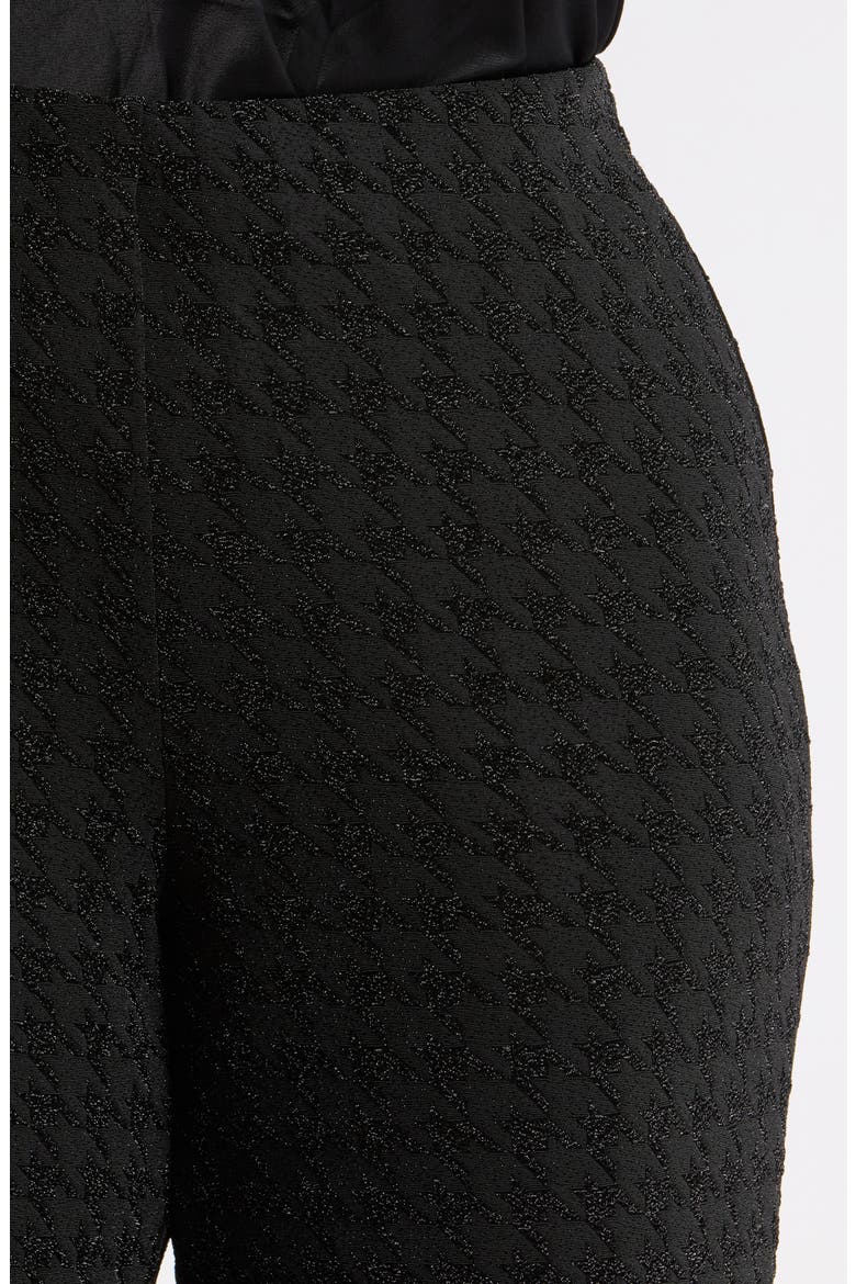 Metallic Pull-On Wide Leg Pants, Alternate, color, ANNE BLACK