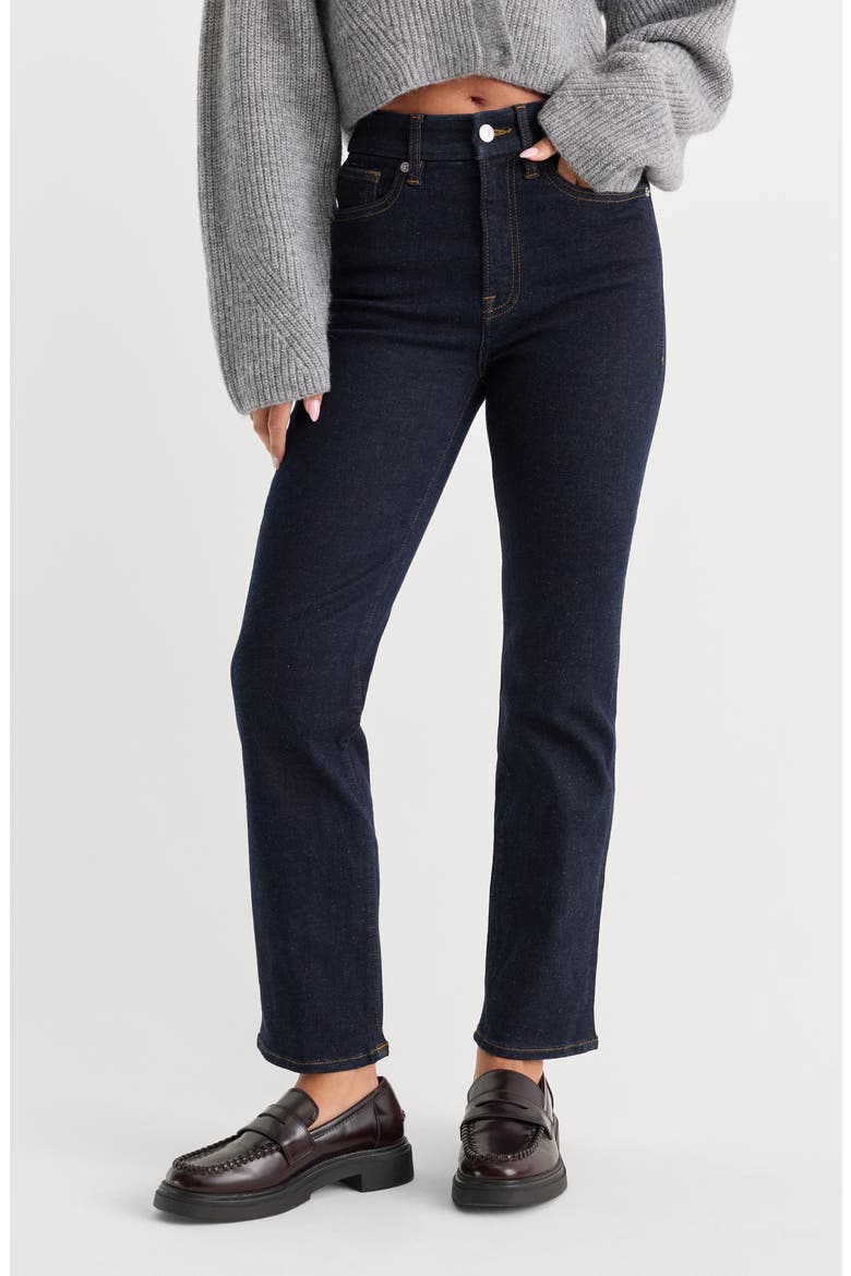 Always Fit High Waist Straight Leg Jeans, Main, color, DENETHICBLUE04