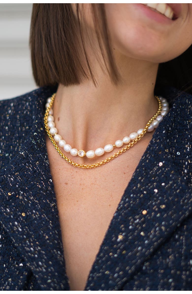 Classicharms Ella Freshwater Pearl Necklace Set, Alternate, color,