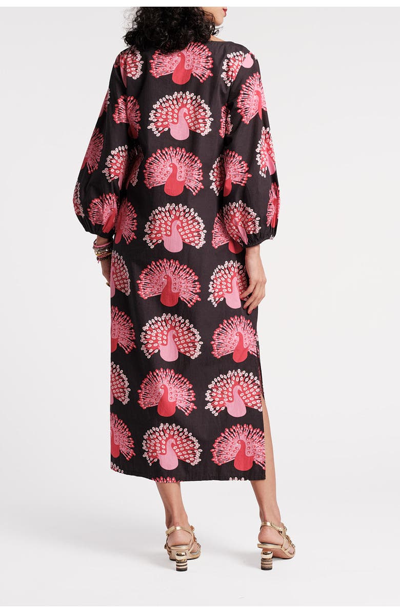 Frances Valentine Minnow Maxi Peacock Dress, Alternate, color, Black/Multi