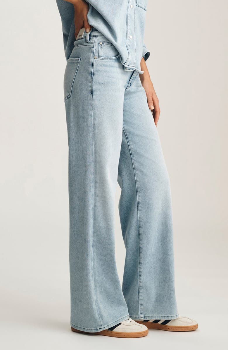 Mavi Jeans Sabrina Wide Leg Jeans, Alternate, color, Light Move