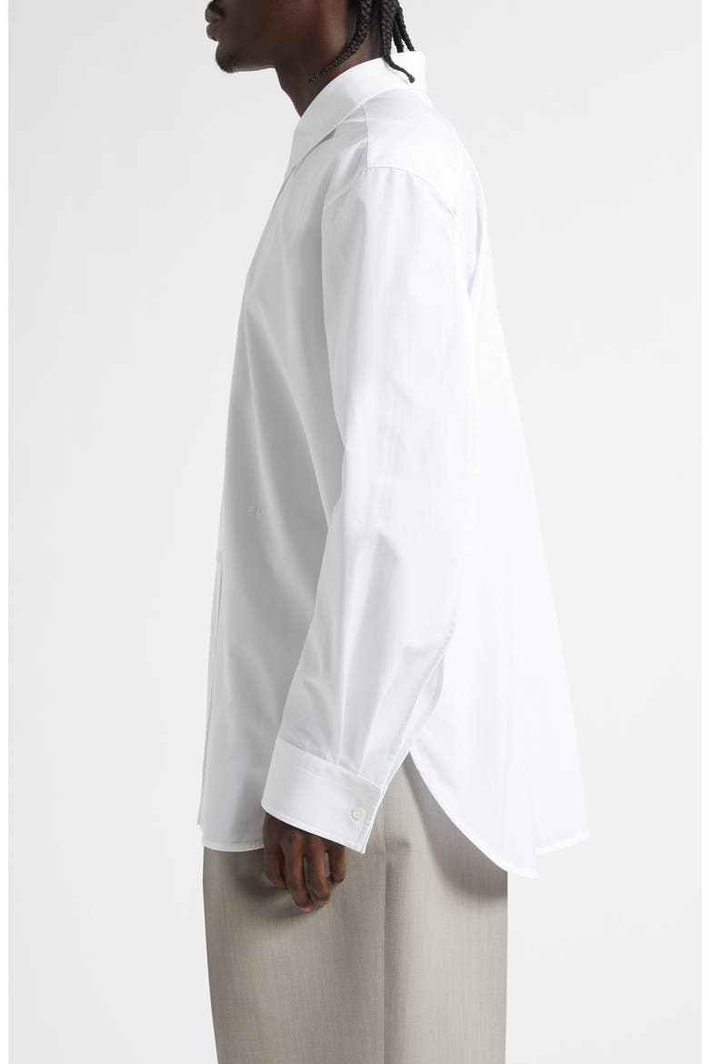Cotton Poplin Button-Up Shirt, Alternate, color, 9000 WHITE