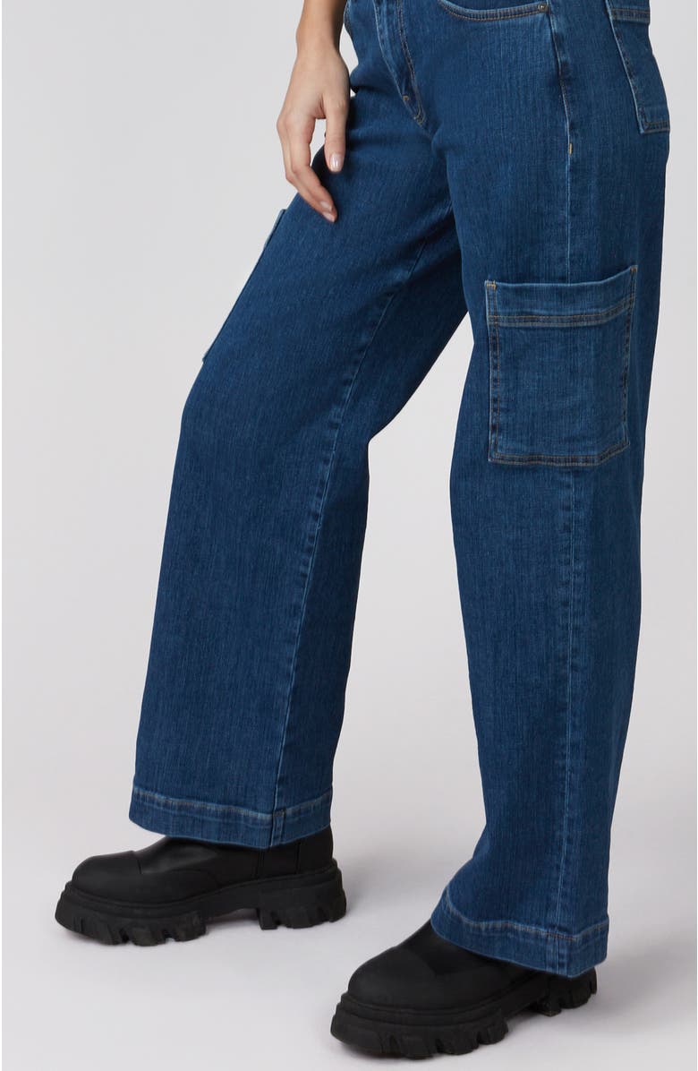 Lola Jeans Pheonix Mid Rise Cargo Jeans, Alternate, color,