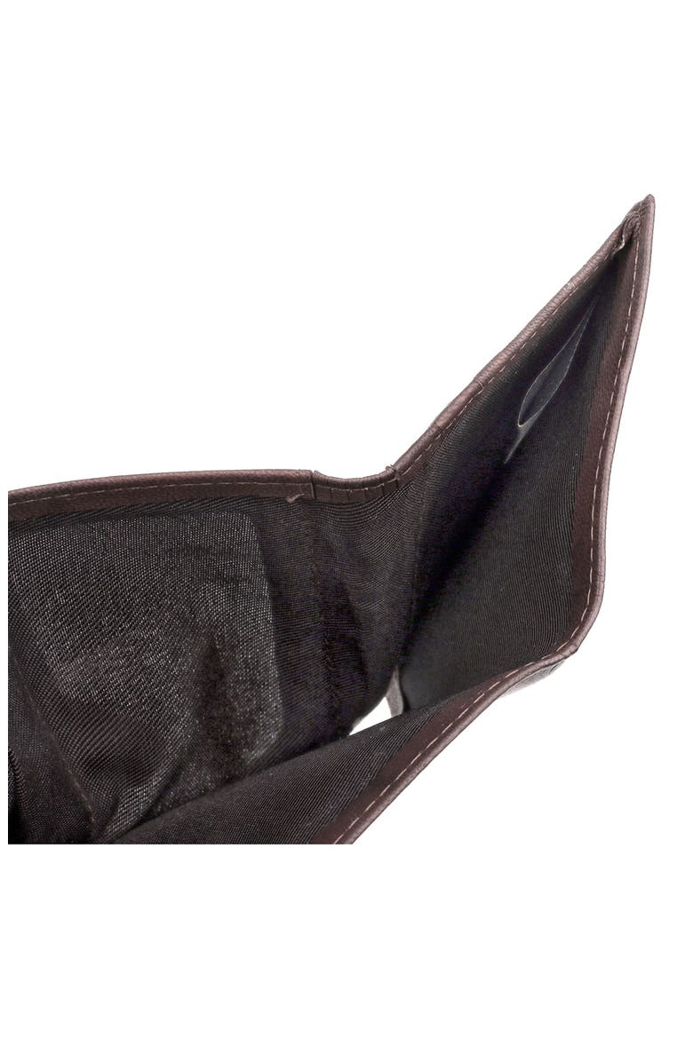 RFID Three-Fold Leather Wallet, Alternate, color, TAN