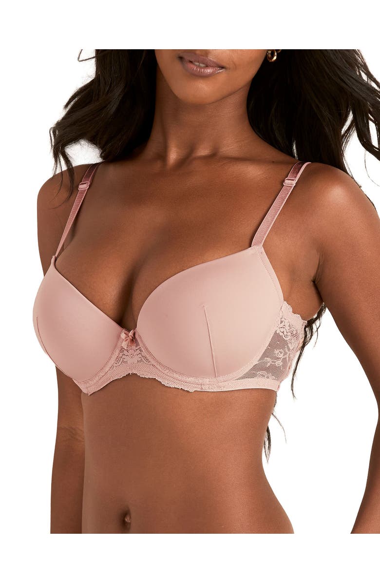 Adore Me Jennakate Push Up Demi Bra, Main, color, Medium Beige