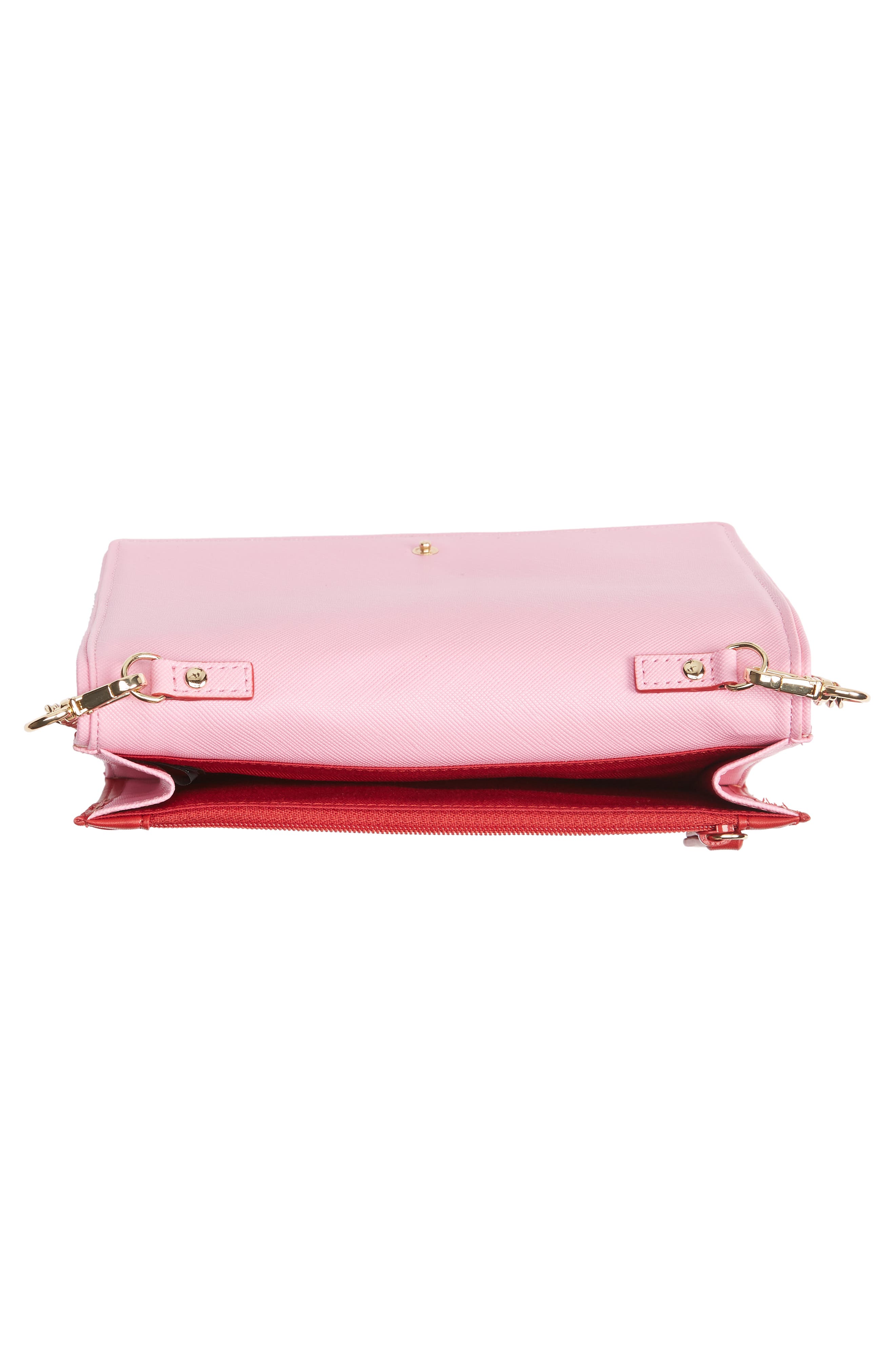 Delilah Crossbody Wallet, Alternate, color, PINK BUTTERFLY