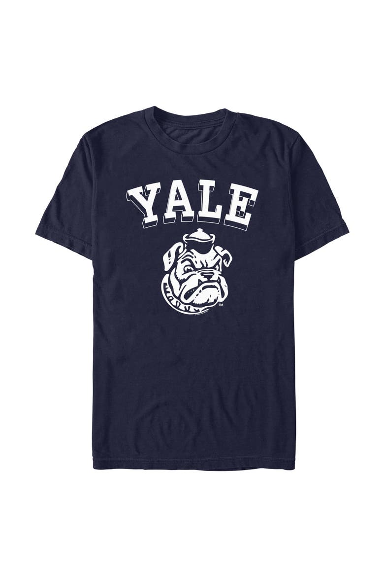 Men's Yale University Handsome Dan Face  Graphic T-Shirt, Main, color, Navy Blue