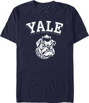Yale University Men's Yale University Handsome Dan Face  Graphic T-Shirt