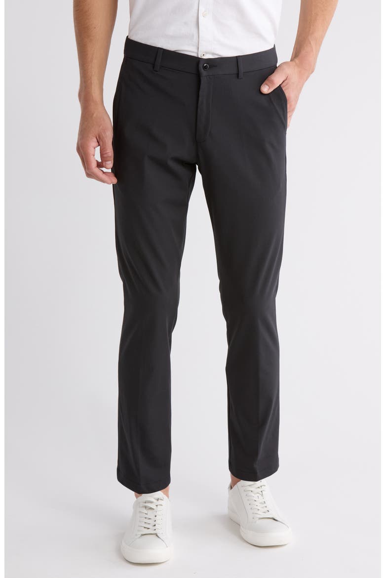 Performance Regular Fit Pants, Main, color, BLACK