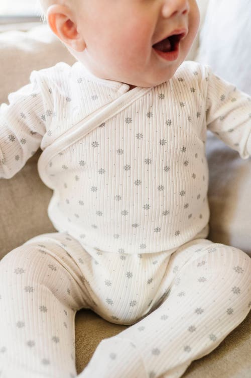 Ely's & Co. Baby Cotton Ribbed Zipper Footie In Sailor