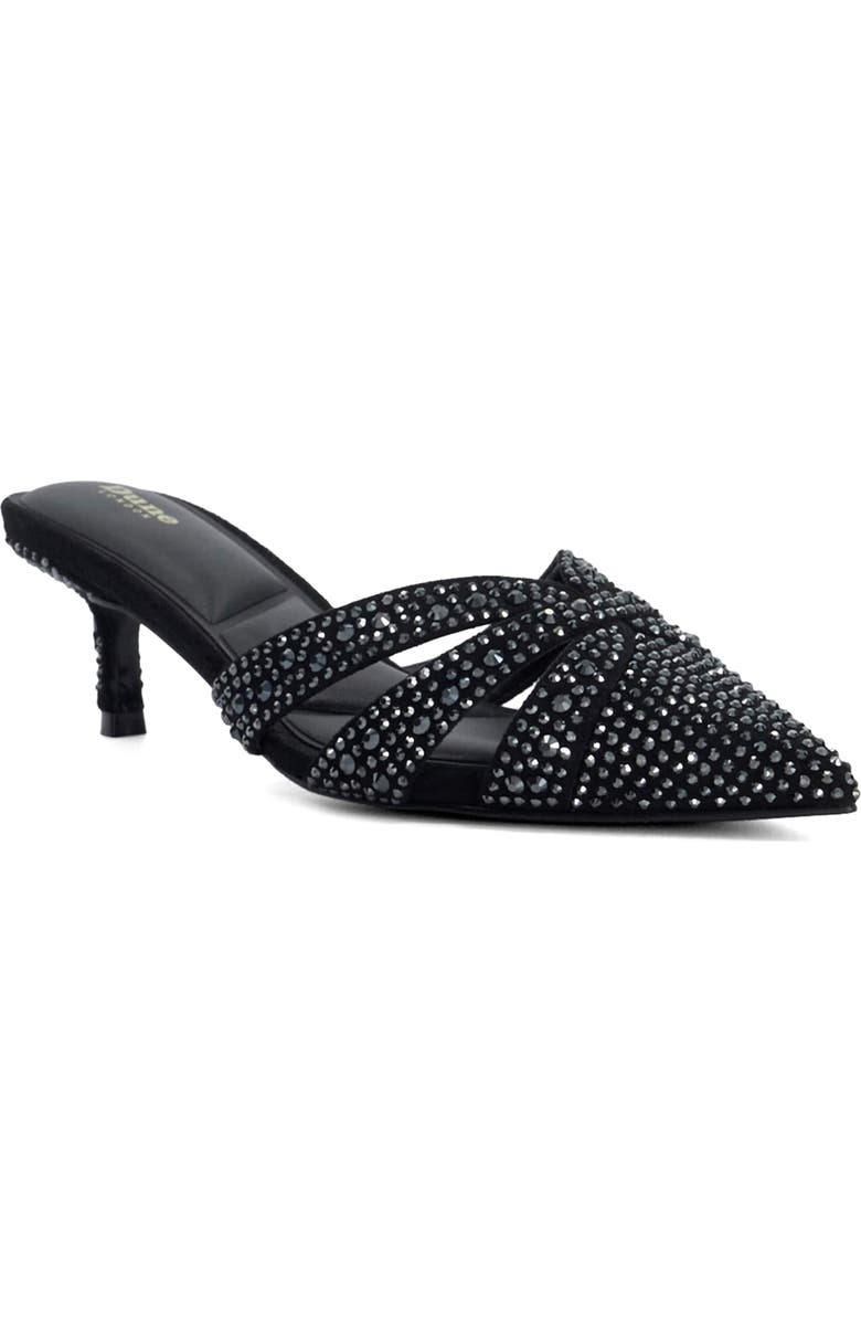 Dune London Calla Pointed Toe Kitten Heel Mule, Main, color,