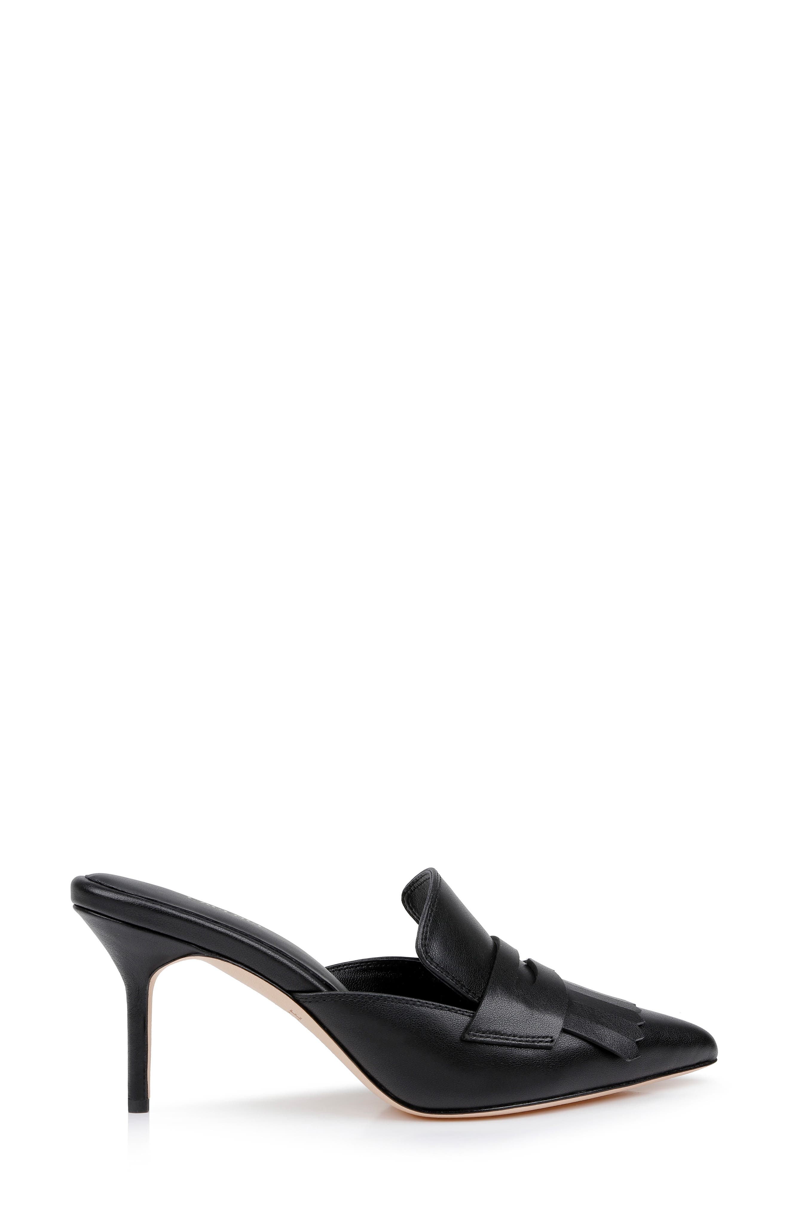 L'AGENCE Bijou II Pointed Toe Kiltie Penny Loafer Mule, Alternate, color, 