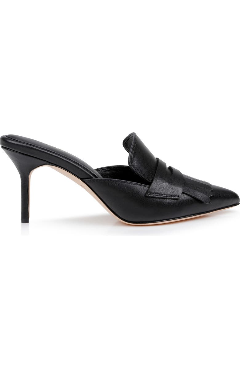 L'AGENCE Bijou II Pointed Toe Kiltie Penny Loafer Mule, Alternate, color,