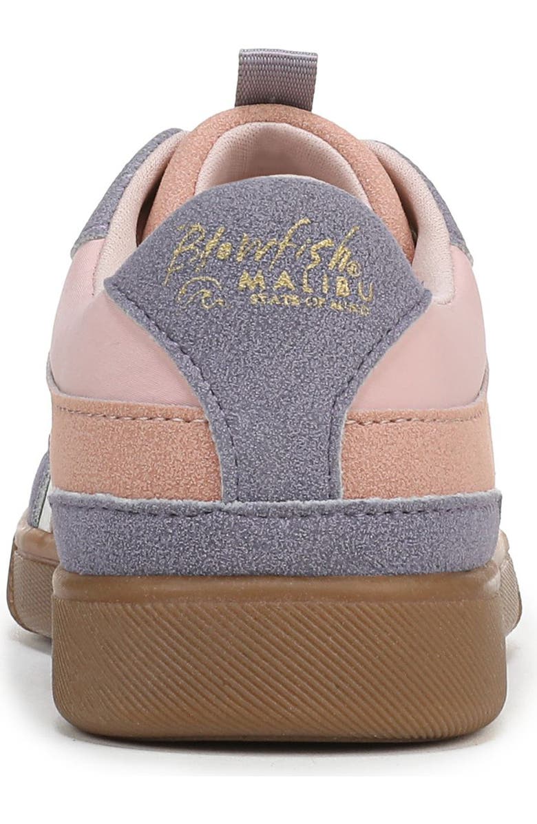 Blowfish Malibu Kids' Tastic Sneaker, Alternate, color, Pink / Iris Purple Faux Suede
