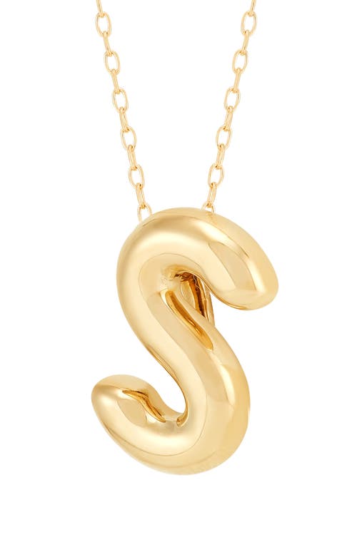 Frankie & Zoe Initial 'm' Pendant Necklace In Gold