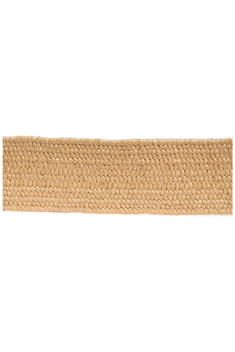 Circle Buckle Stretch Woven Belt, Alternate, color, NATURAL
