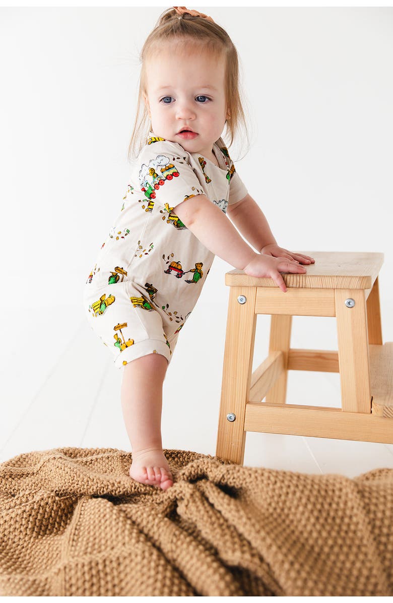 Charlie Lou Baby<sup>®</sup> Corduroy Shortie Snap Romper, Alternate, color, 