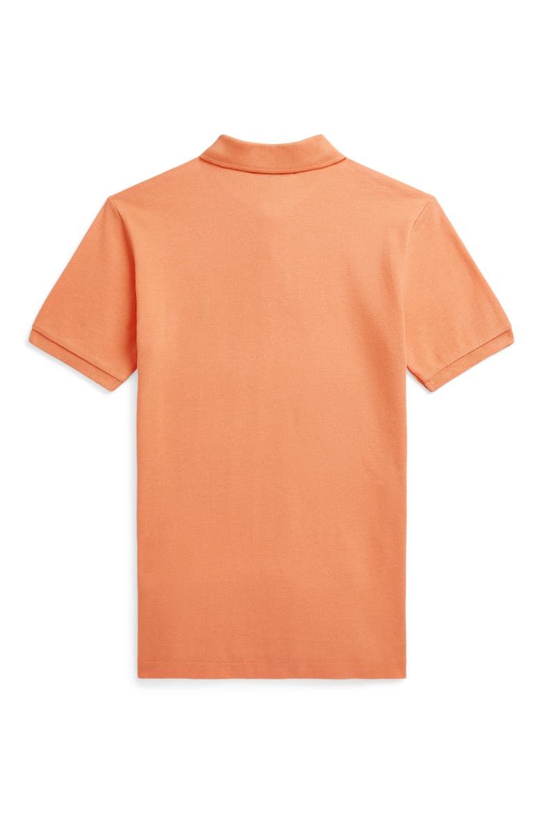 Kids' Solid Cotton Piqué Polo, Alternate, color, ORANGE