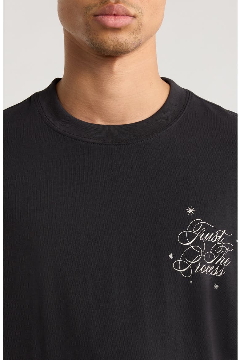 Trust the Process Graphic T-Shirt, Alternate, color, BLACK