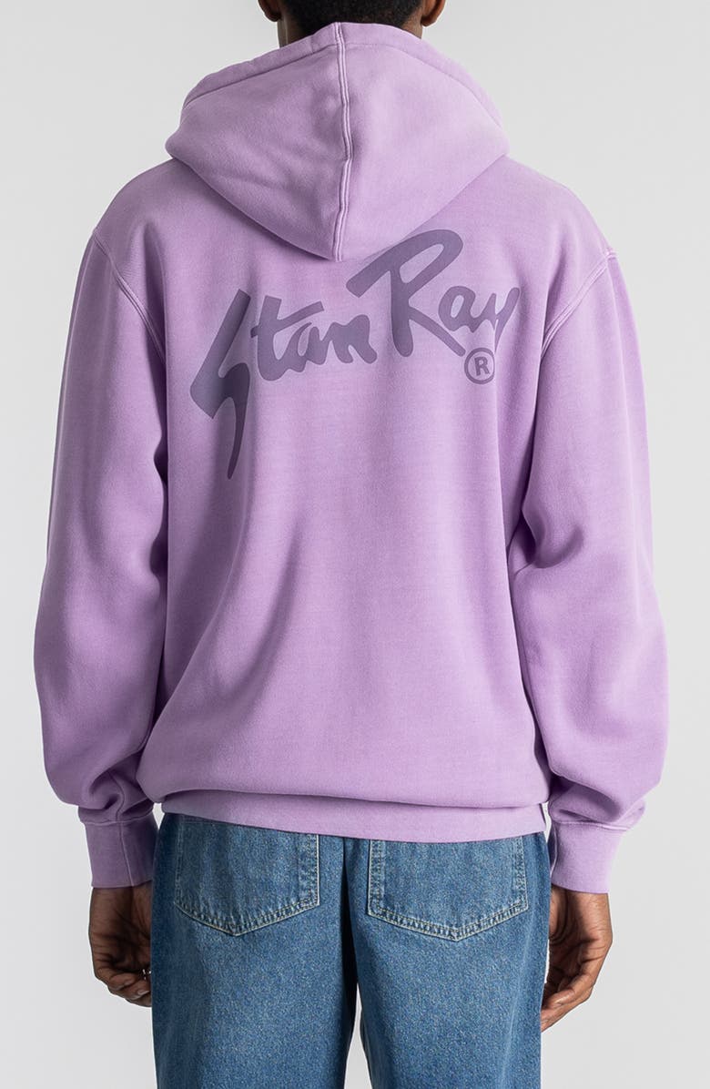 STAN RAY OG Logo Zip Graphic Hoodie, Alternate, color, Washed Lavendar