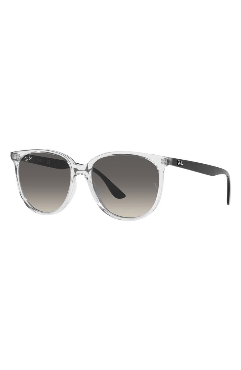 Ray-Ban 54mm Gradient Square Sunglasses, Alternate, color, Transparent / Grey Gradient