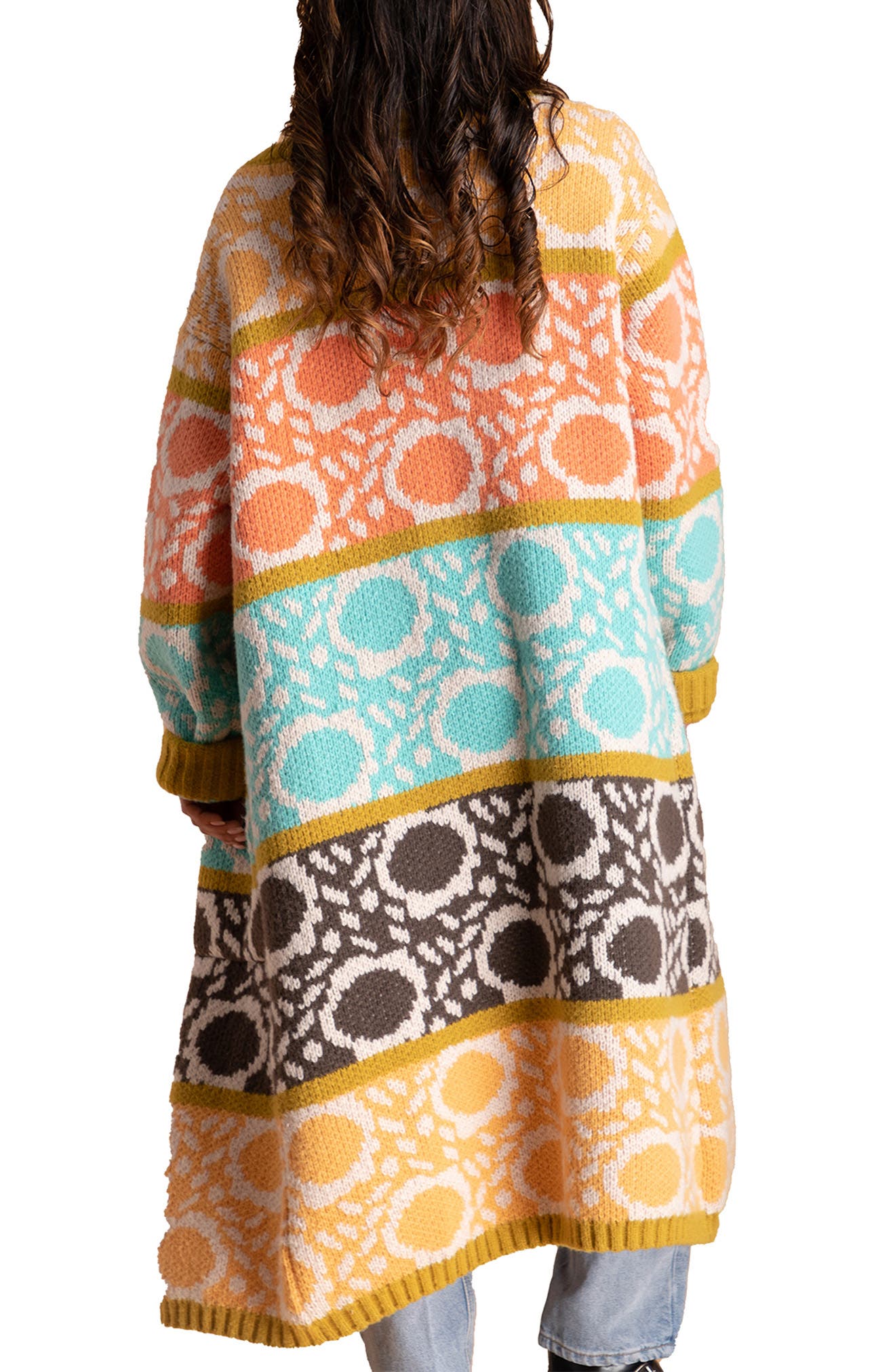 SAACHI Carina Oversize Colorblock Cardigan (Women) | Nordstromrack