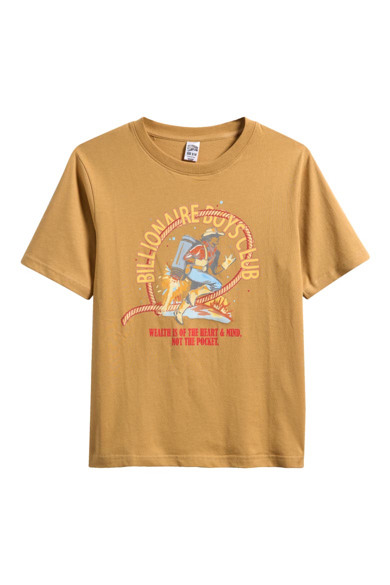 Kids' Old Frontier Cotton Graphic T-Shirt, Main, color, CURRY
