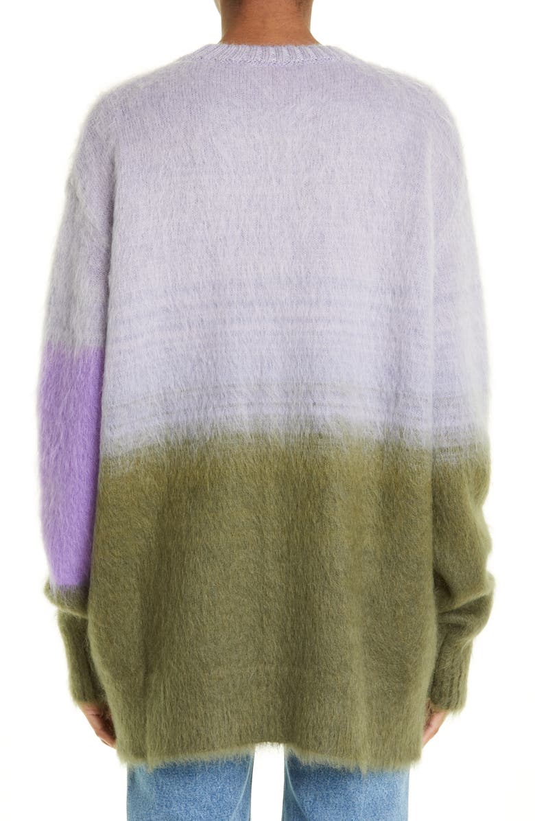 Off-White Helvetica Logo Mohair Blend Sweater, Alternate, color, 