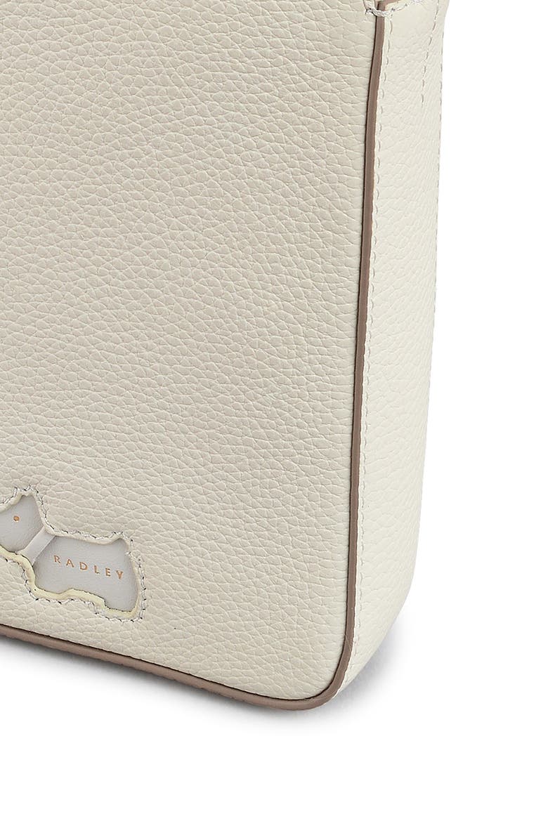 Radley Medium Leather Phone Crossbody, Alternate, color, Chalk