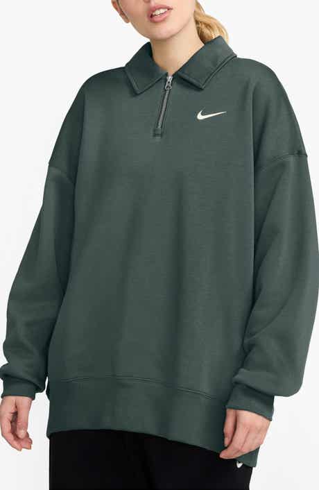 Nike Sportswear Phoenix Fleece Quarter Zip Oversize Polo Sweatshirt