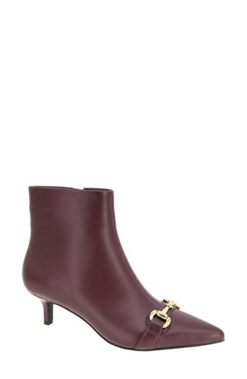 Bcbgeneration Darmena Kitten Heel Bootie In Burgundy
