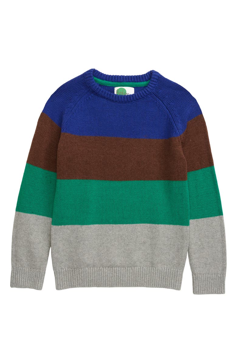 Mini Boden Striped Sweater, Main, color,