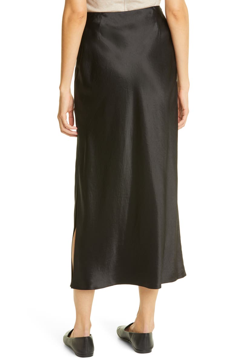 Vince Side Slit Slip Midi Skirt, Alternate, color, 
