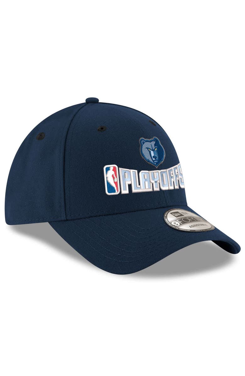 New Era Men's New Era  Navy Memphis Grizzlies 2025 NBA Playoffs 9FORTY Adjustable Hat, Alternate, color, 
