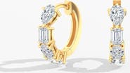 Everlee Multi-Shape Jumbo Lab Diamond Huggie in 14K Gold