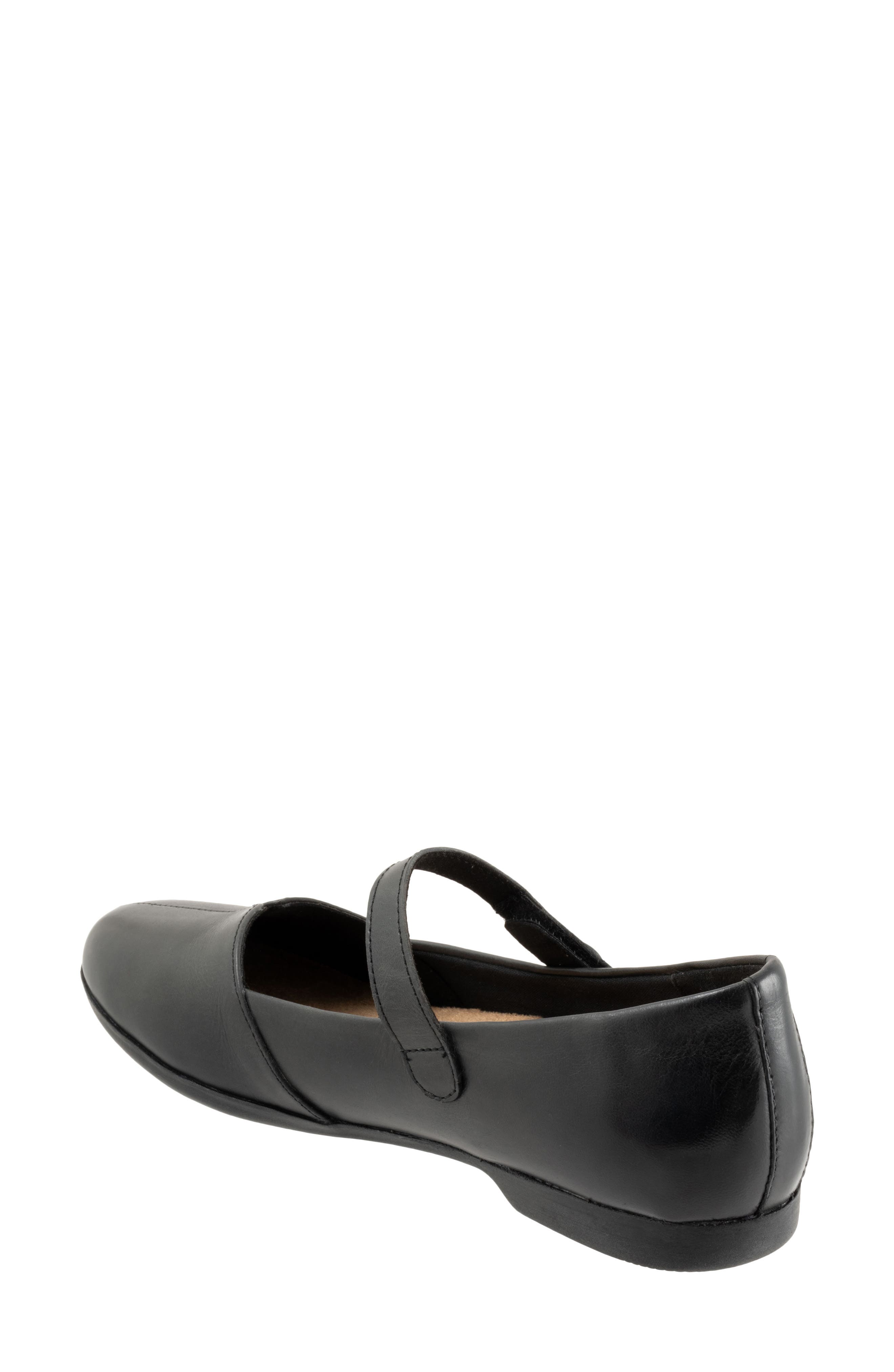 Trotters Irene Mary Jane Flat, Alternate, color, Black