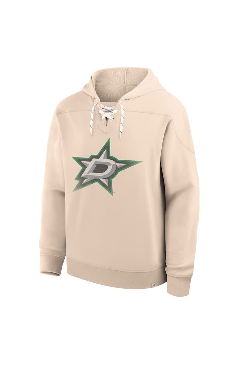Men's Fanatics Cream Dallas Stars Vintage Hoodie, Alternate, color, Cream