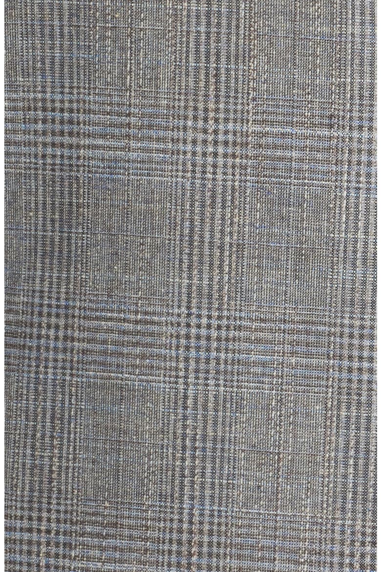 Ross Slim Fit Glen Plaid Wool & Cotton Blend Sport Coat, Alternate, color, GREY