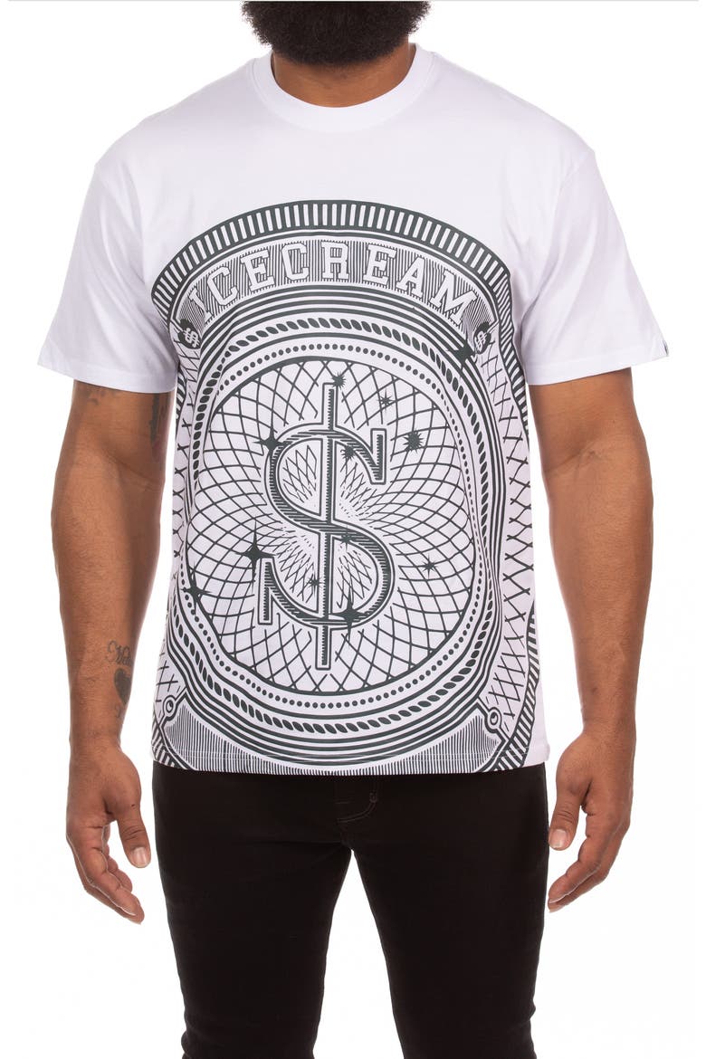 Cash Out Graphic T-Shirt, Main, color, WHITE