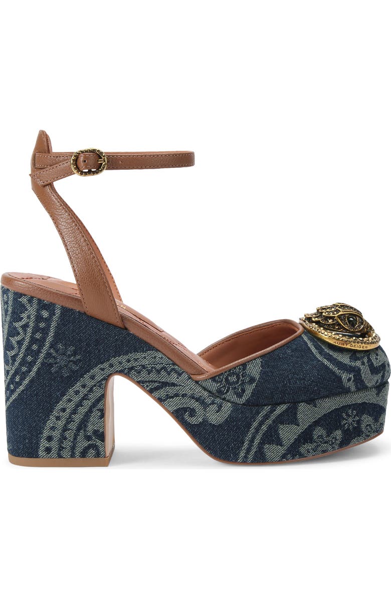 Kurt Geiger London Chelsea Ankle Strap Platform Pump, Main, color, Light/ Pastel Blue