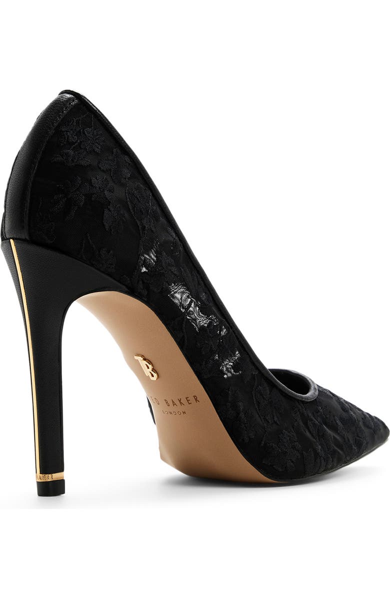 Ted Baker London Cara Icon Pointed Toe Pump, Alternate, color, Black