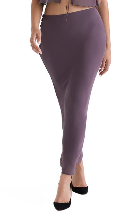 Dyana Bias Cut Maxi Skirt