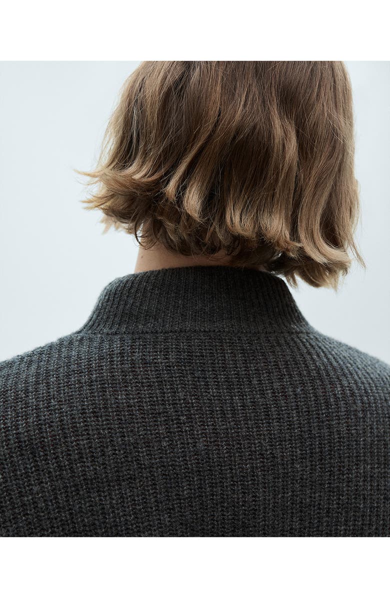 MANGO Oversize Wool Mock Neck Sweater, Alternate, color, 