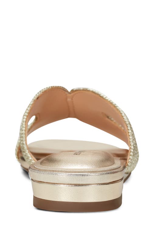 Easy Spirit Calera Slide Sandal In Gold
