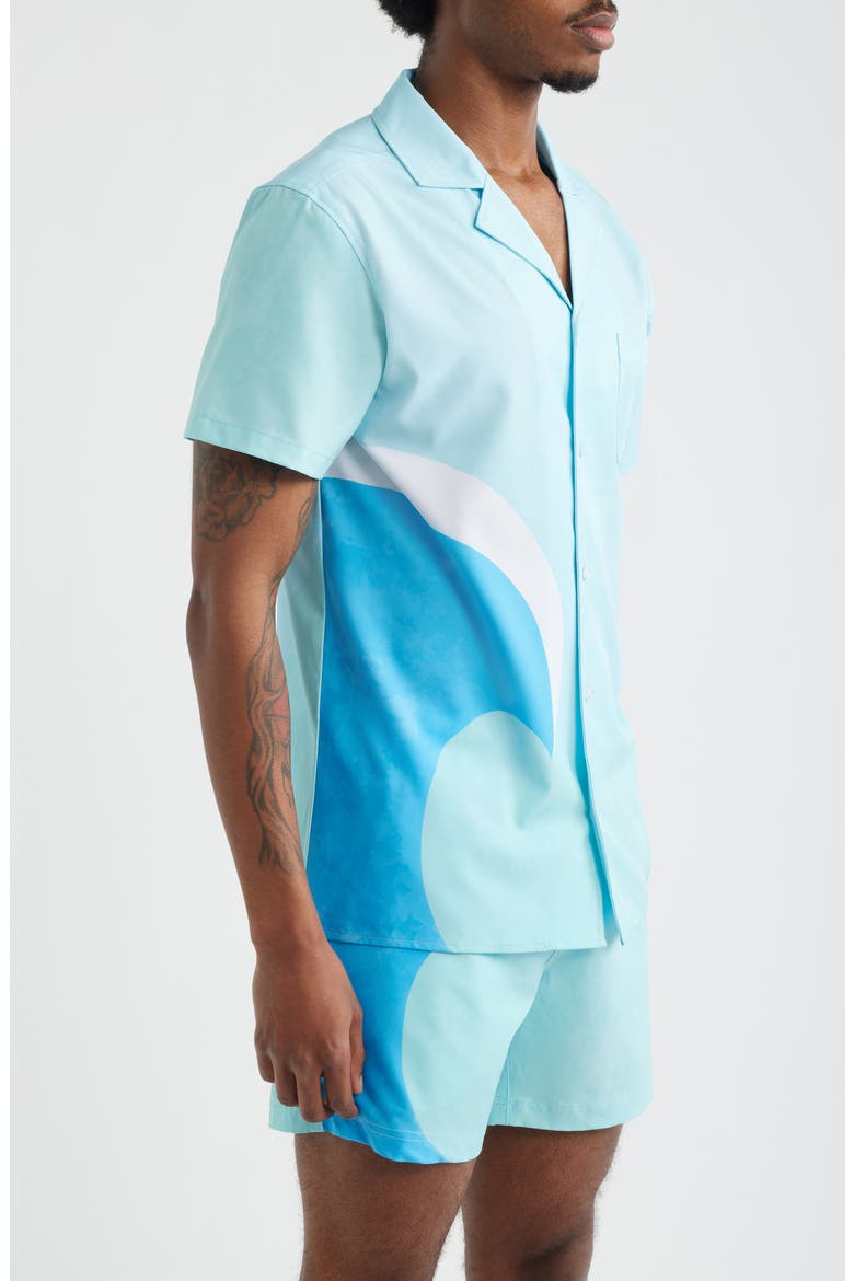 Salt Scene Weekend Camp Shirt, Alternate, color, BLUE