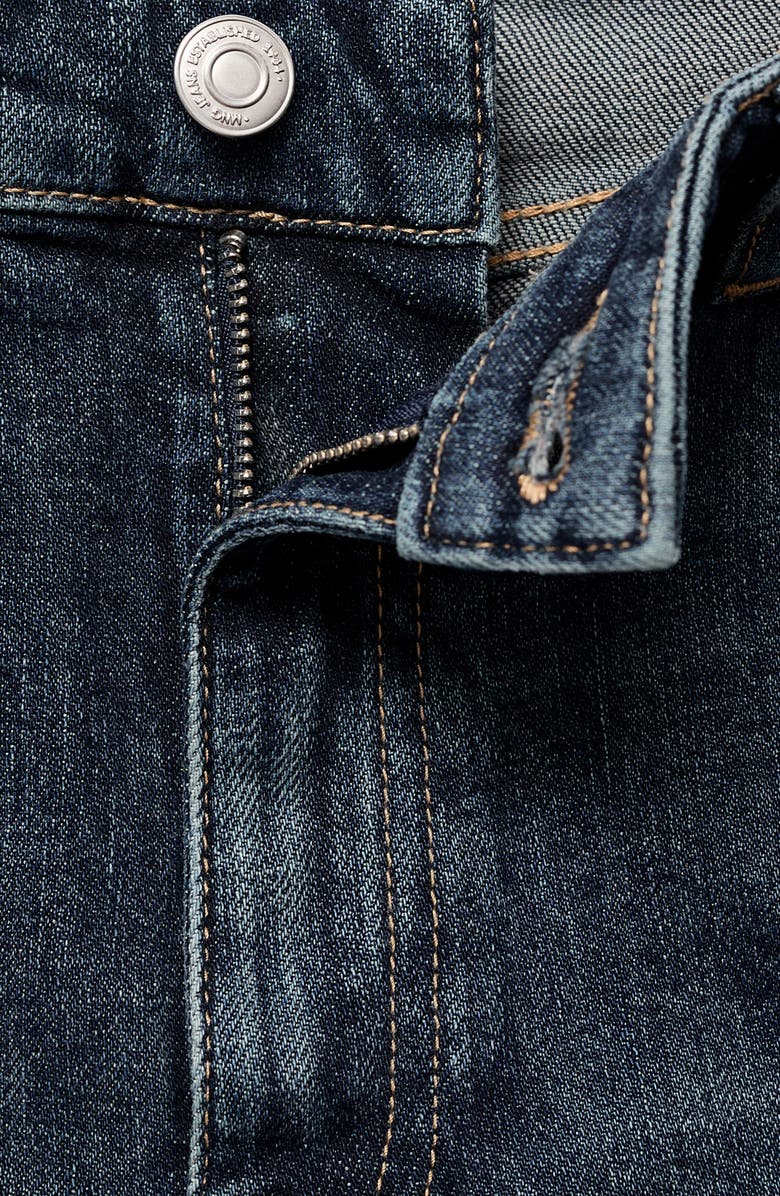 MANGO Slim Fit Jeans, Alternate, color, Dark Blue