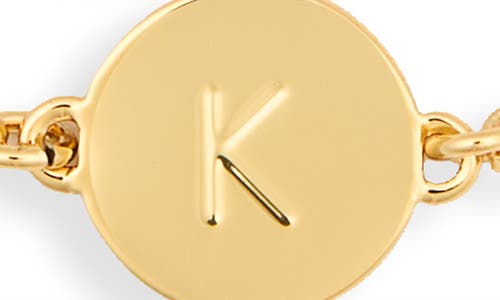 Kate Spade New York Initial Charm Chain Bracelet In Gold