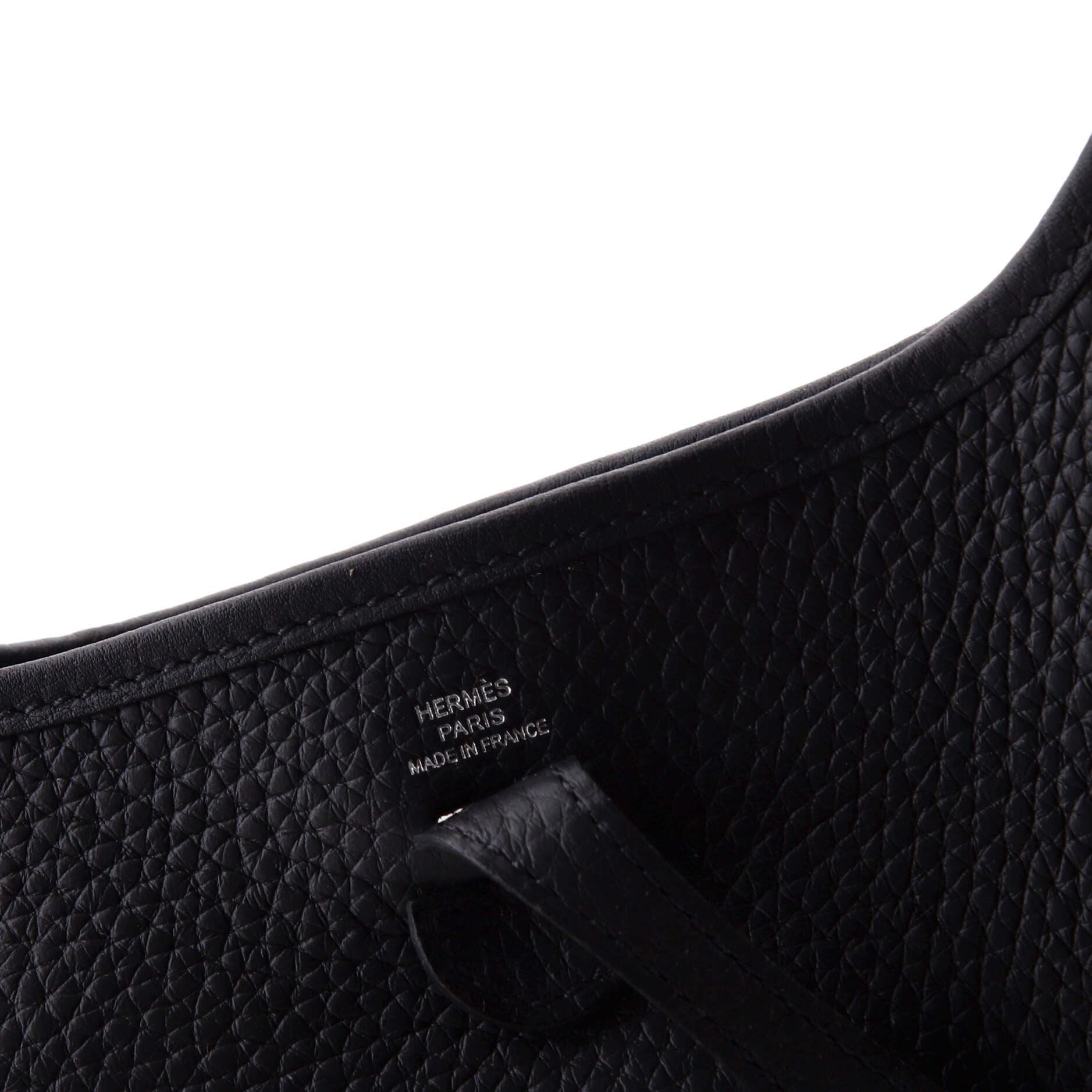 Pre-Owned Hermes Evelyne Bag Gen III Clemence TPM, Alternate, color, Noir